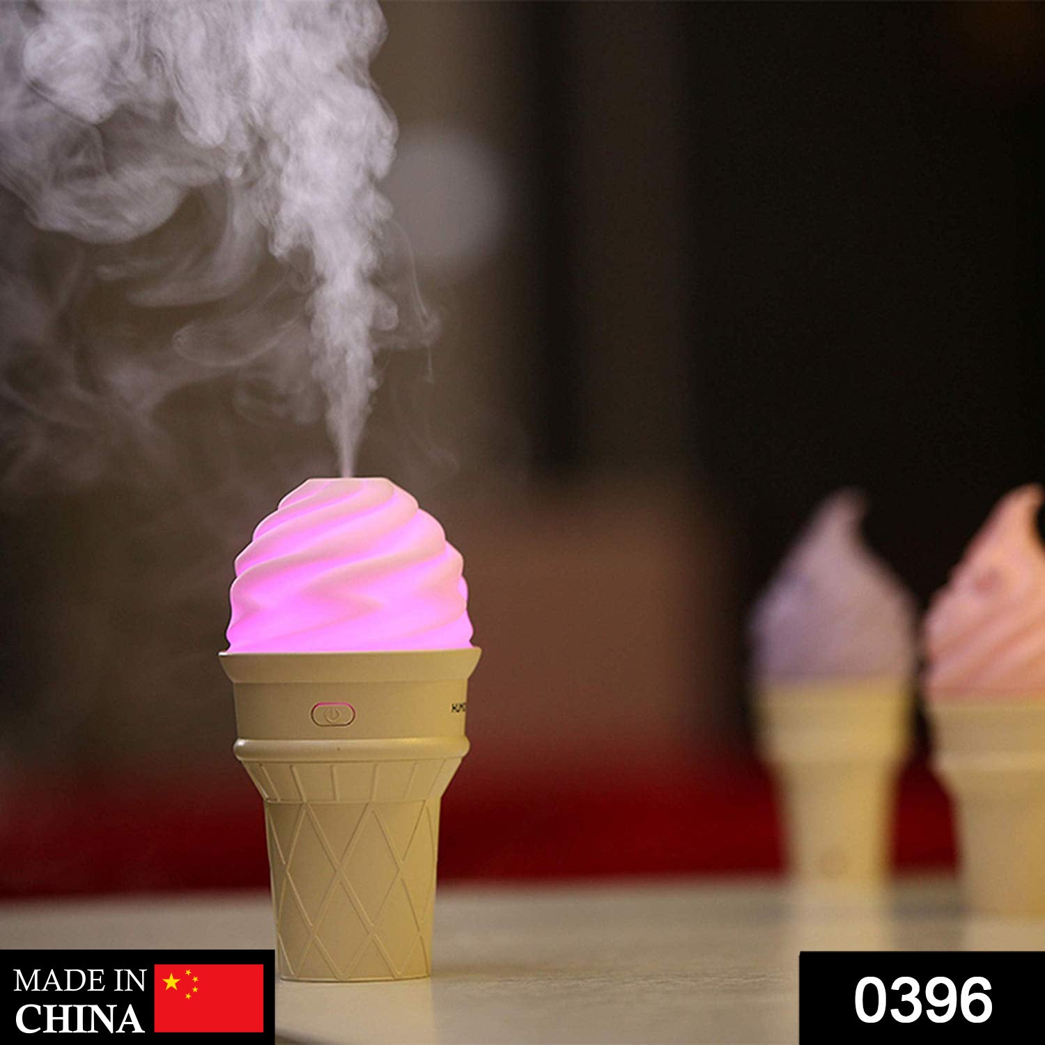0396 Ice Cream Design LED Humidifier for Freshening Air & Fragrance (Multicoloured) 0396 Ice Cream Design LED Humidifier for Freshening Air & Fragrance (Multicoloured)